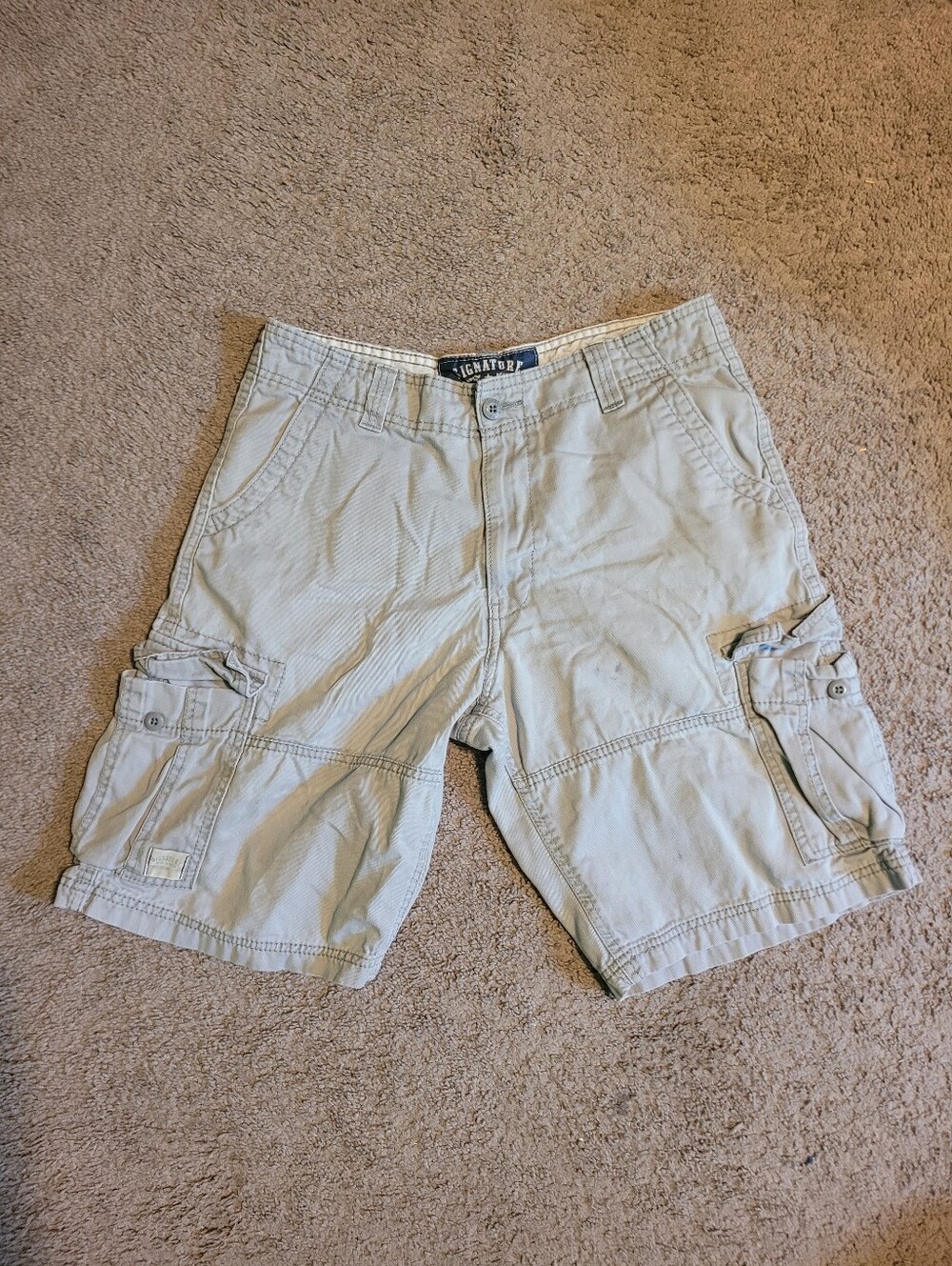 Signature by Levi Strauss & Co. Khaki Cargo Shorts